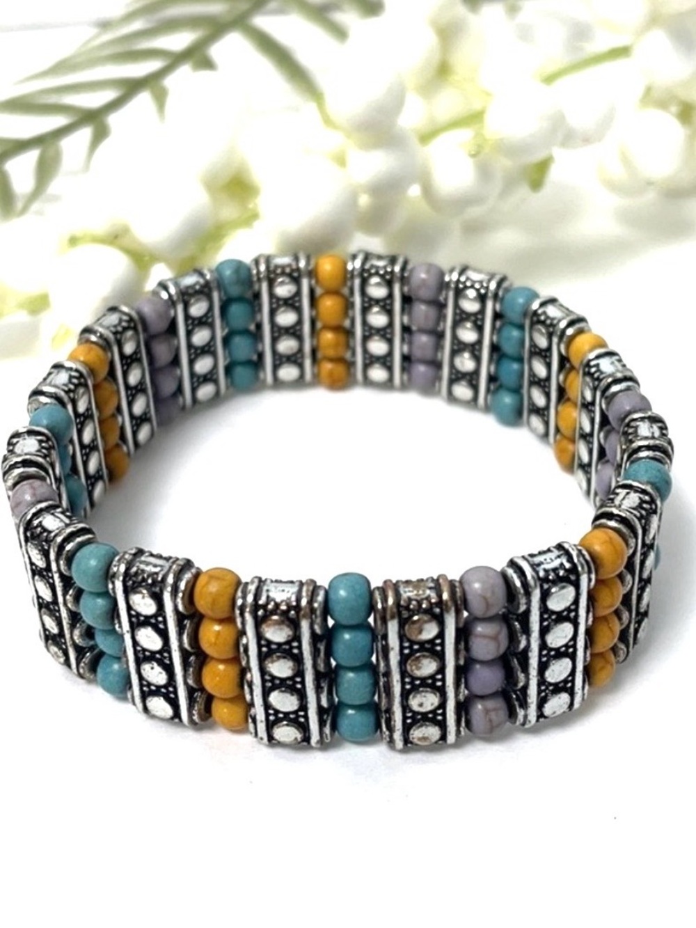 Vintage Boho Style Stretch Bracelet